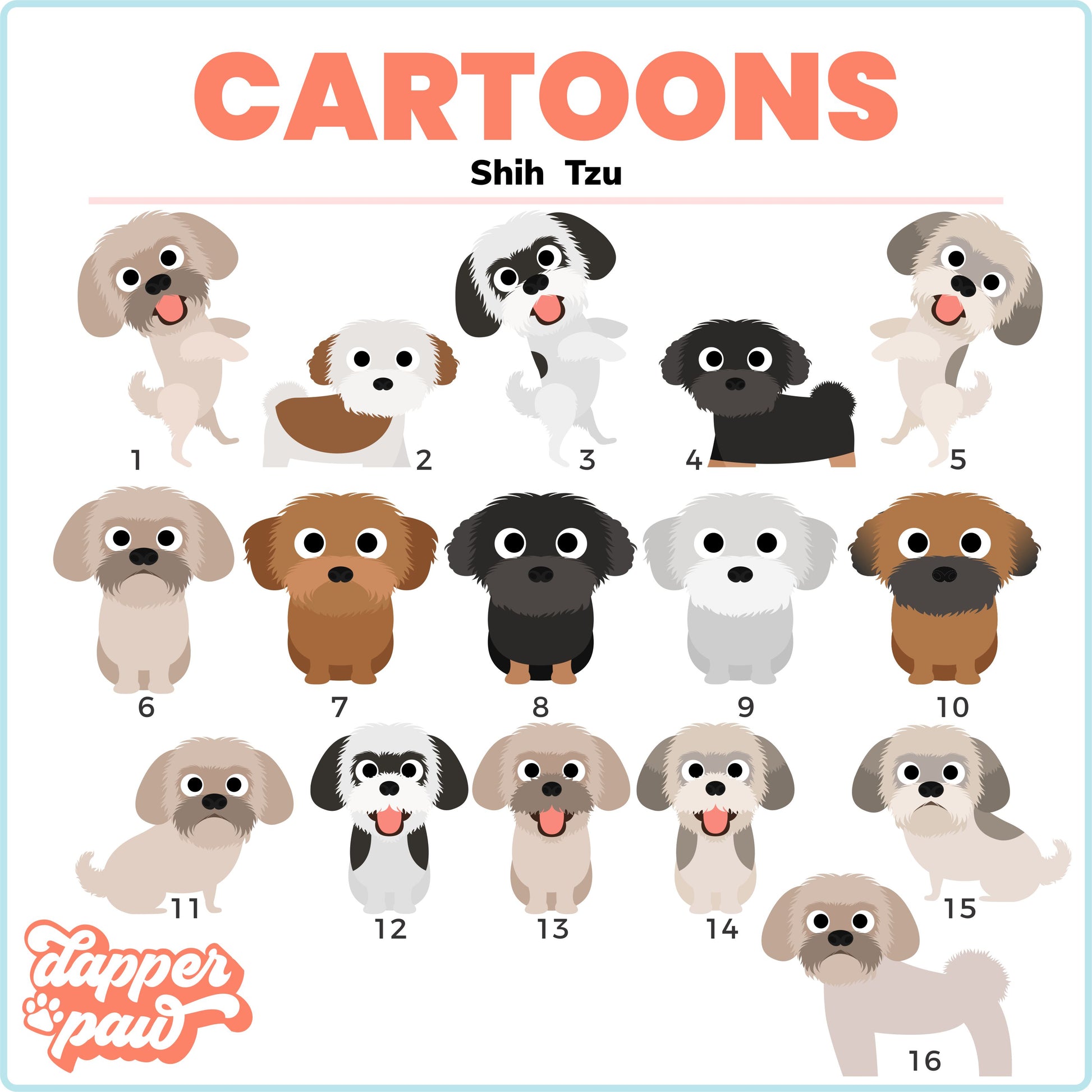 In Memory Of - Single Pet Cartoon Ornament - The Dapper Paw