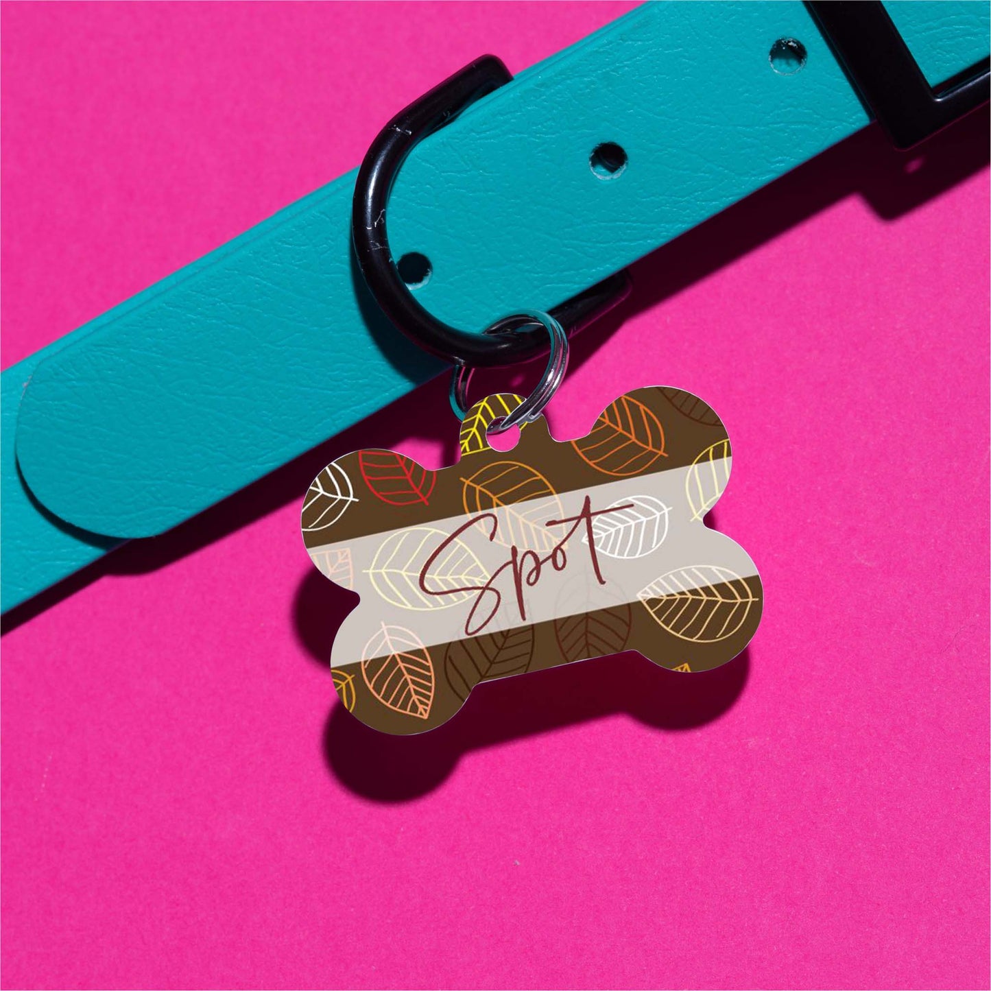 Spot's Leaves Pet ID Tag