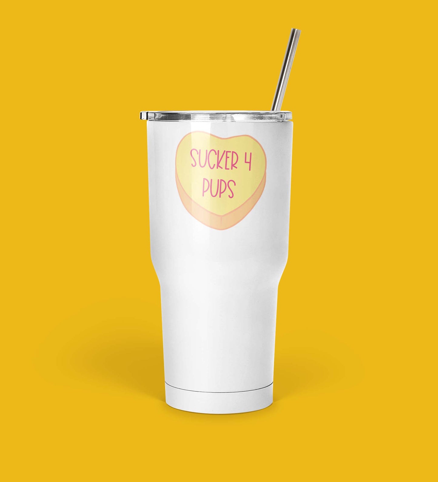Sucker 4 Pups Heart Mug