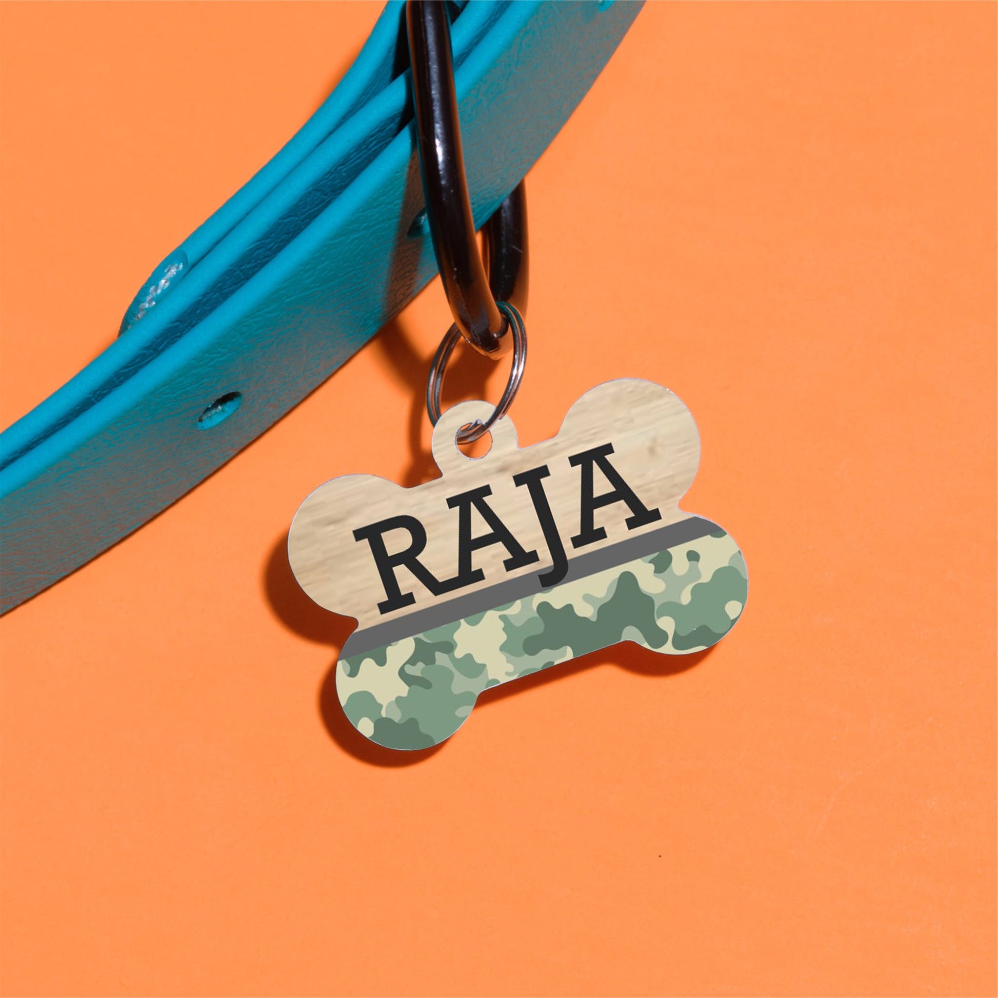 Bottomed Out Camo Pet ID Tag - The Dapper Paw