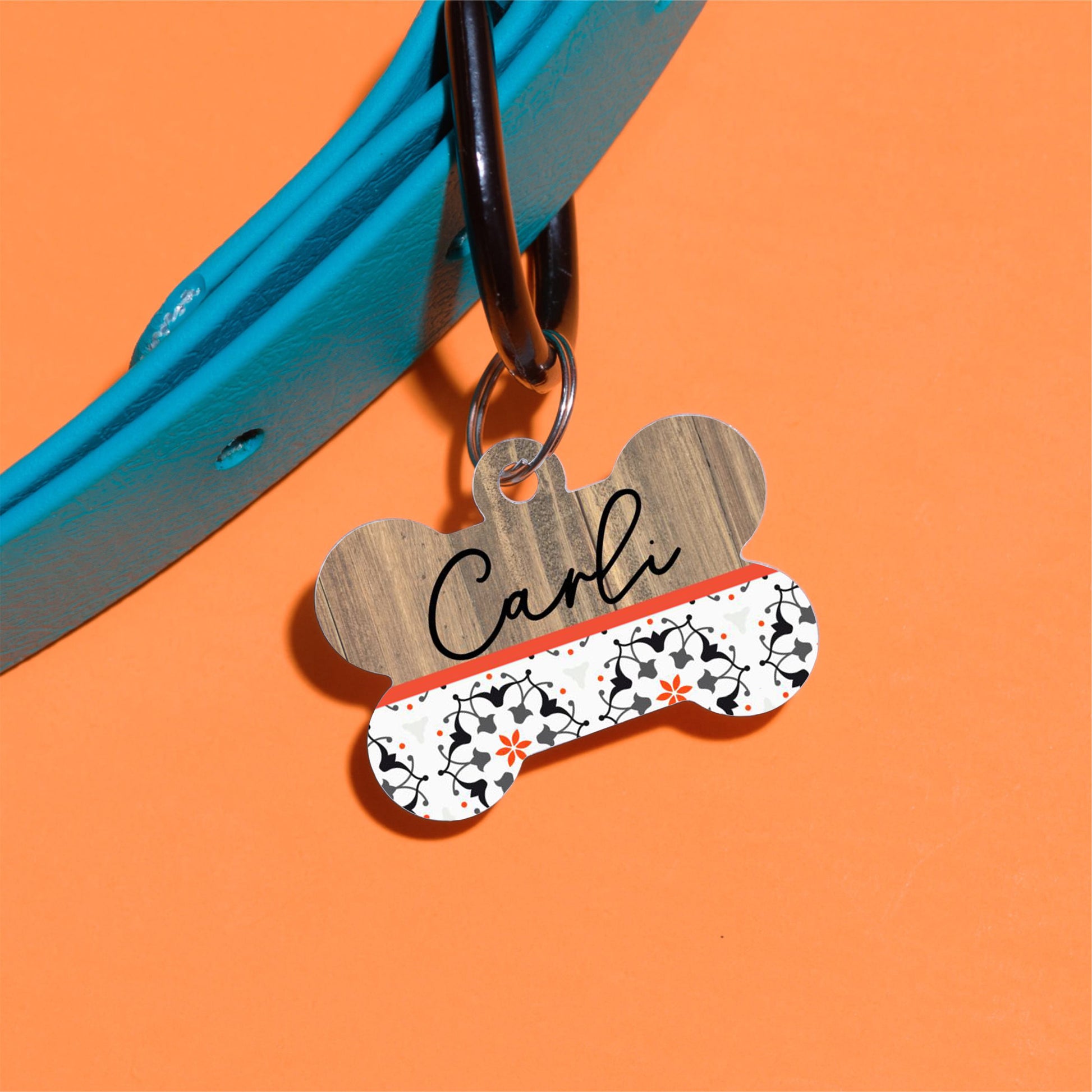 Geo Tile Pet ID Tag - The Dapper Paw