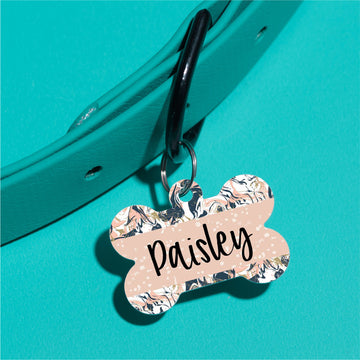 Painted Marble Pet ID Tag - The Dapper Paw