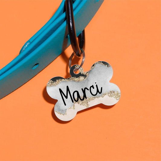Gold River Rock Pet ID Tag - The Dapper Paw