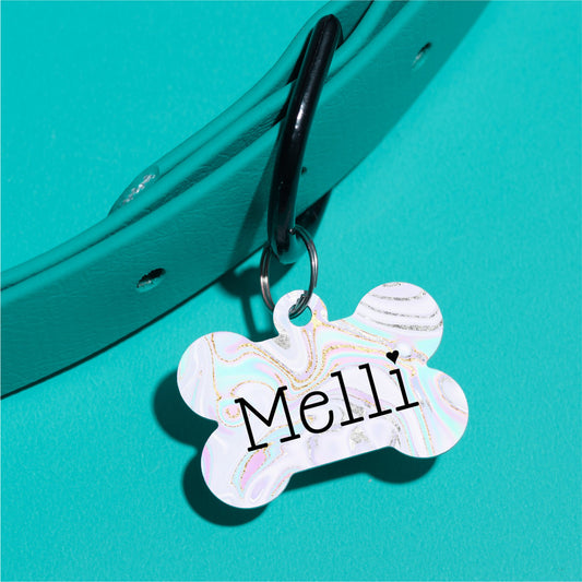 Unicorn Swirl Pet ID Tag - The Dapper Paw