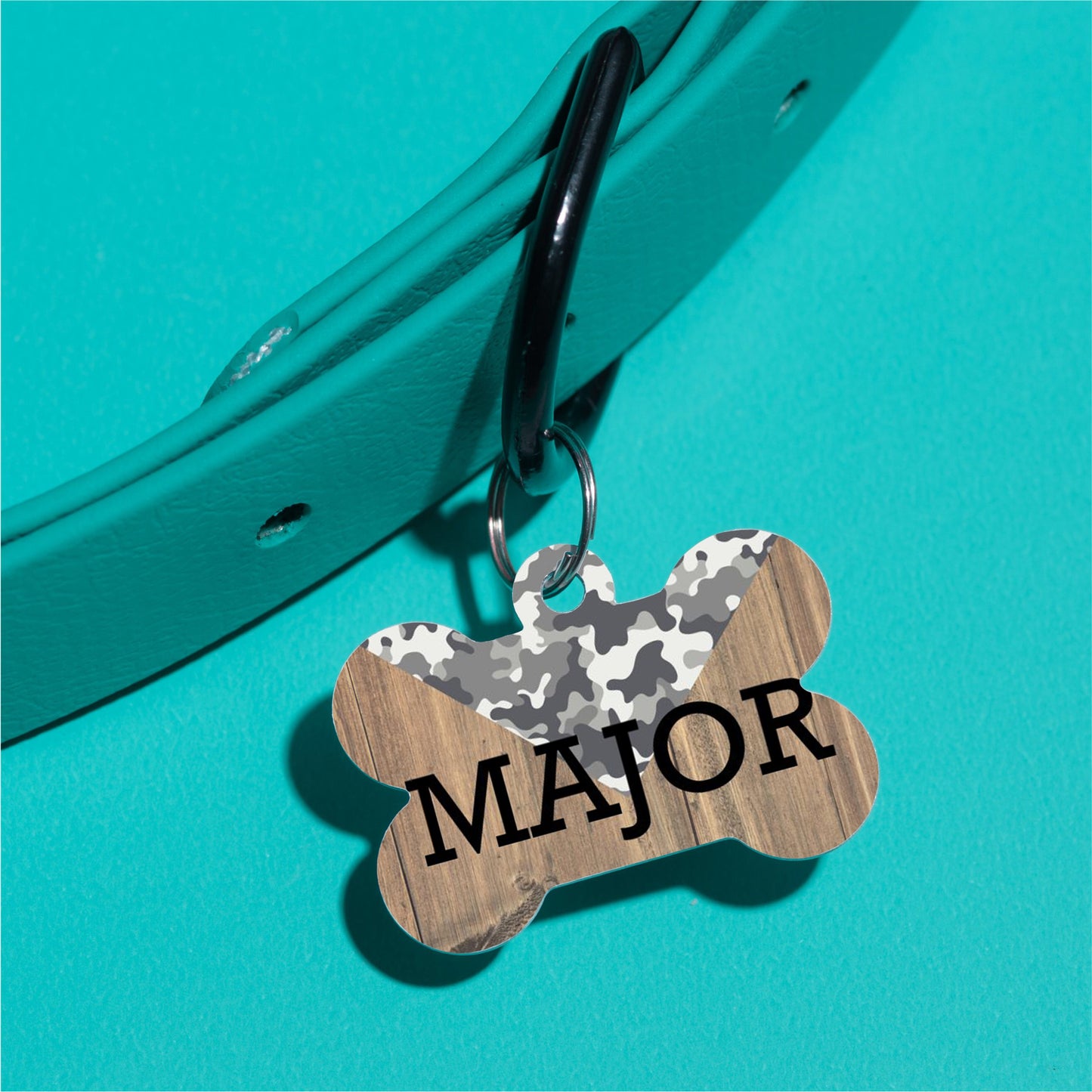 Tri Camo Pet ID Tag - The Dapper Paw