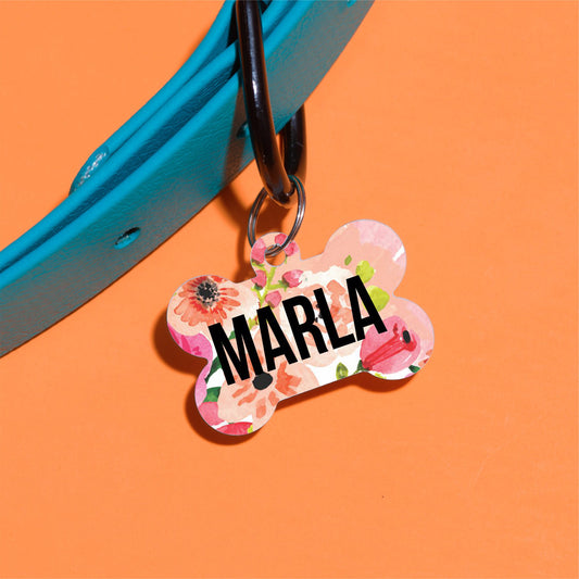 Uptown Floral Pet ID Tag - The Dapper Paw