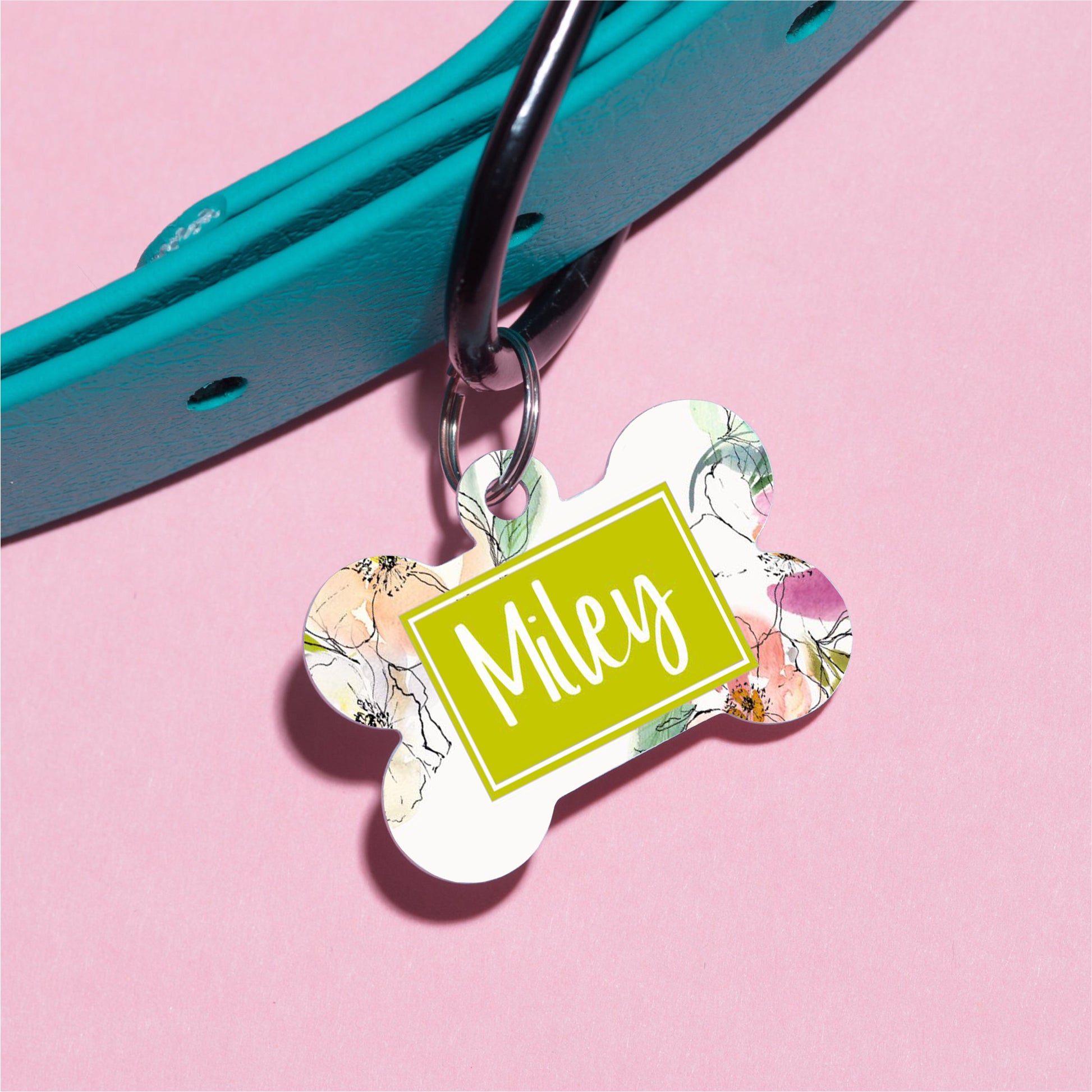 Clarita Floral Pet ID Tag - The Dapper Paw