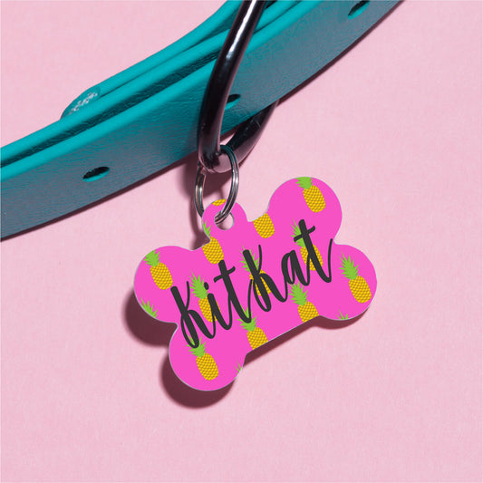 Pineapples Pet ID Tag - The Dapper Paw