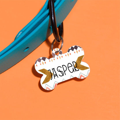 Spring Tribal Pet ID Tag - The Dapper Paw