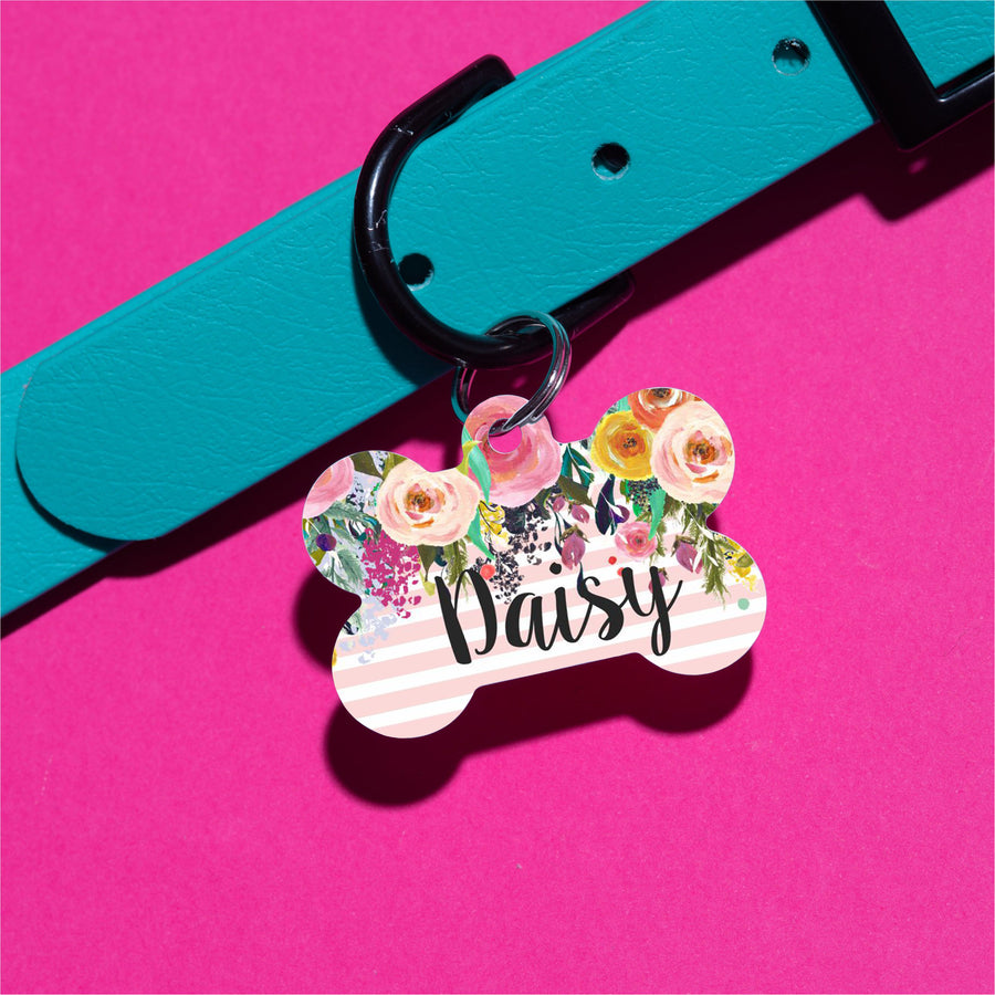 Sublime Floral Pet ID Tag - The Dapper Paw