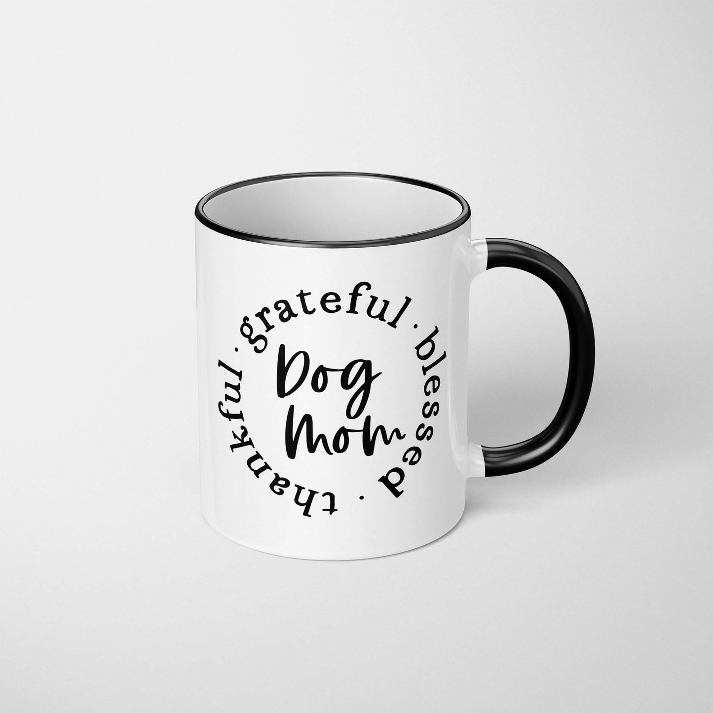 Grateful Thankful Blessed Dog Mom Mug