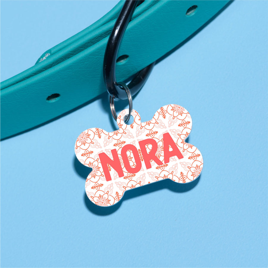 Spring Tiles Pet ID Tag - The Dapper Paw