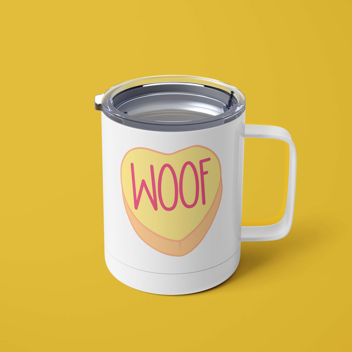 WOOF Heart Mug