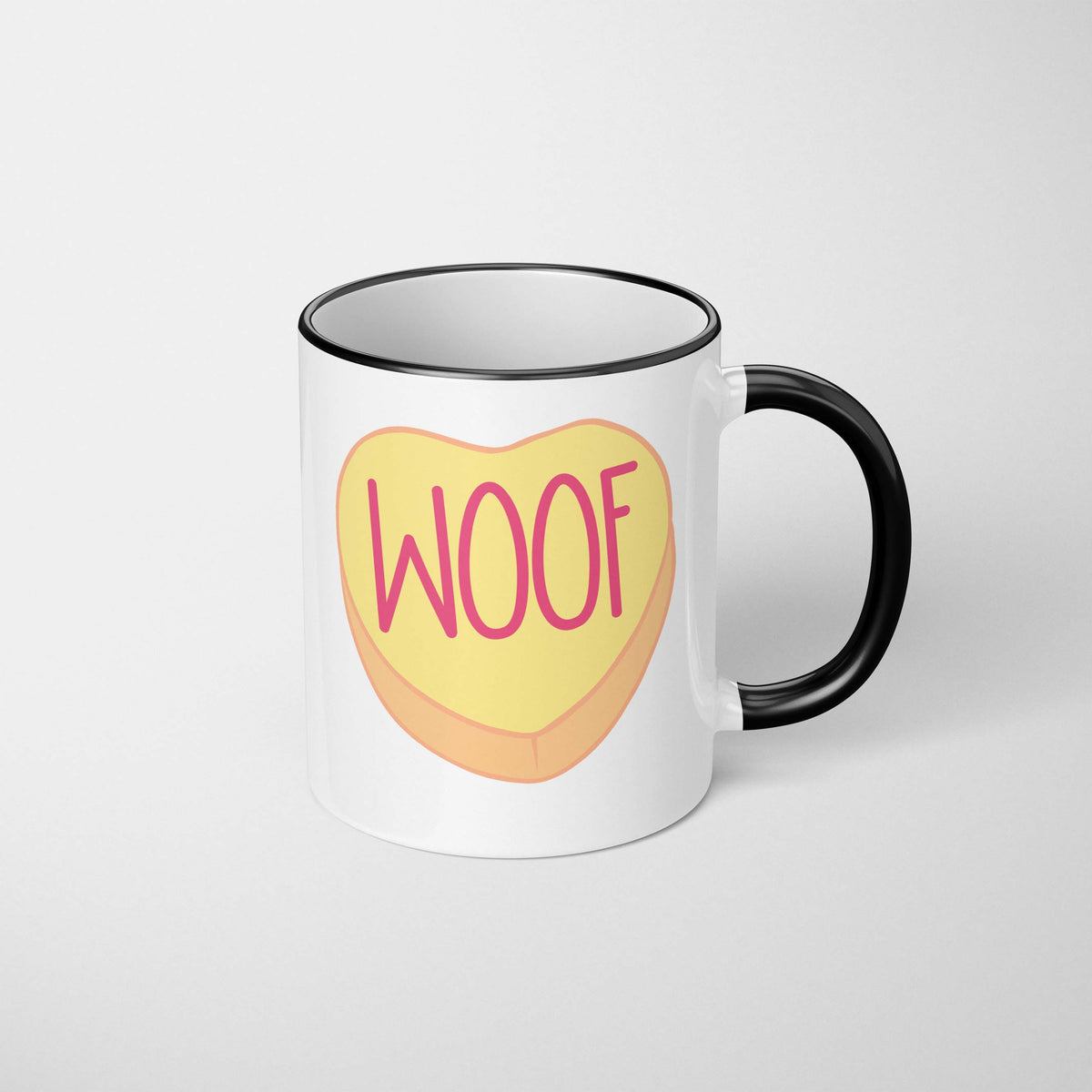 WOOF Heart Mug