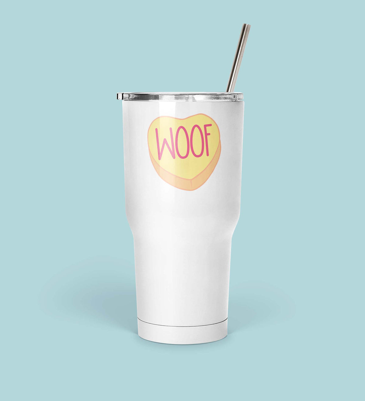 WOOF Heart Mug