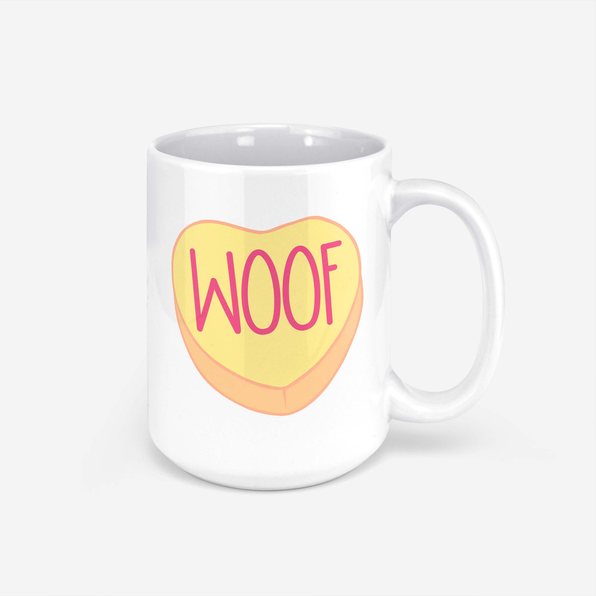 WOOF Heart Mug