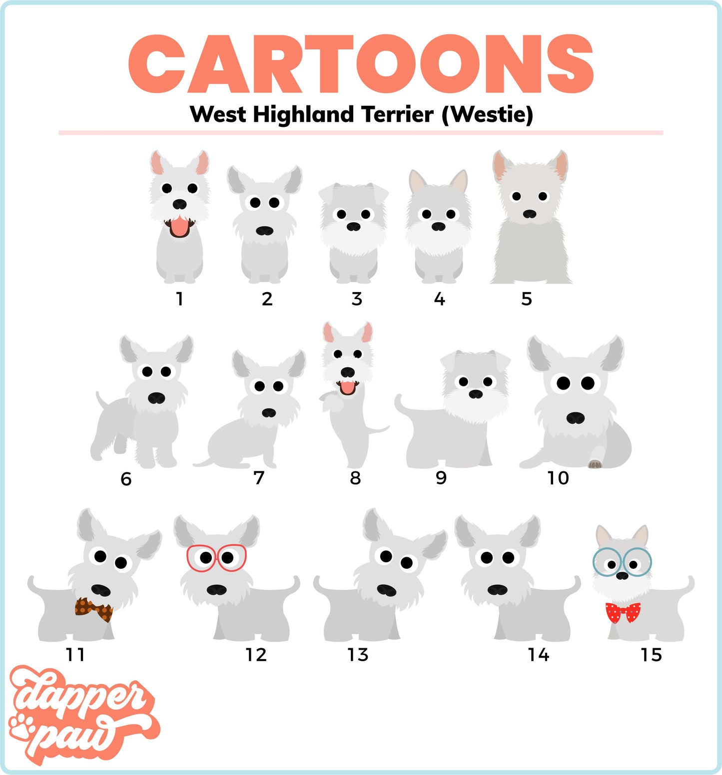 In Memory Of - Single Pet Cartoon Ornament - The Dapper Paw