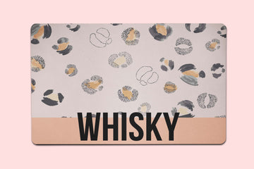 Whiskey Leopard Placemat - The Dapper Paw