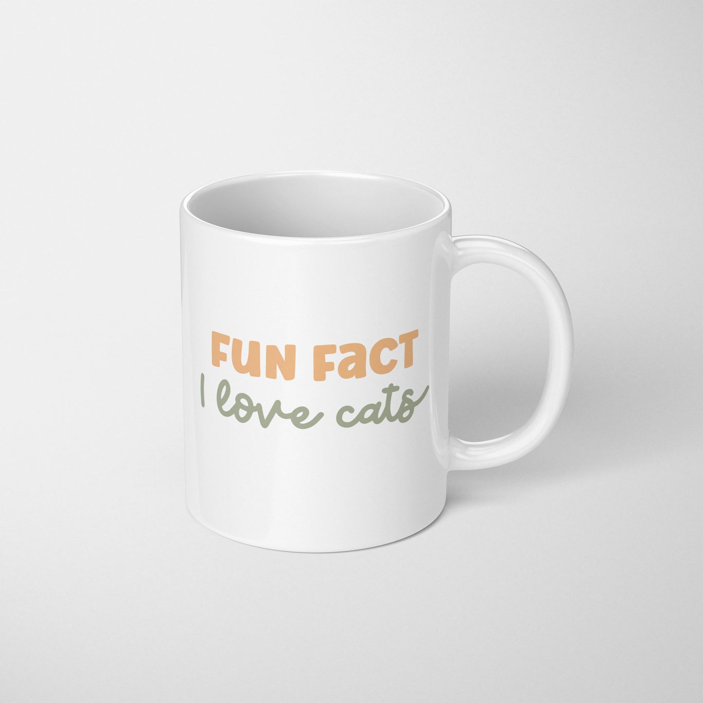 Fun Fact: I Love Cats Mug - The Dapper Paw