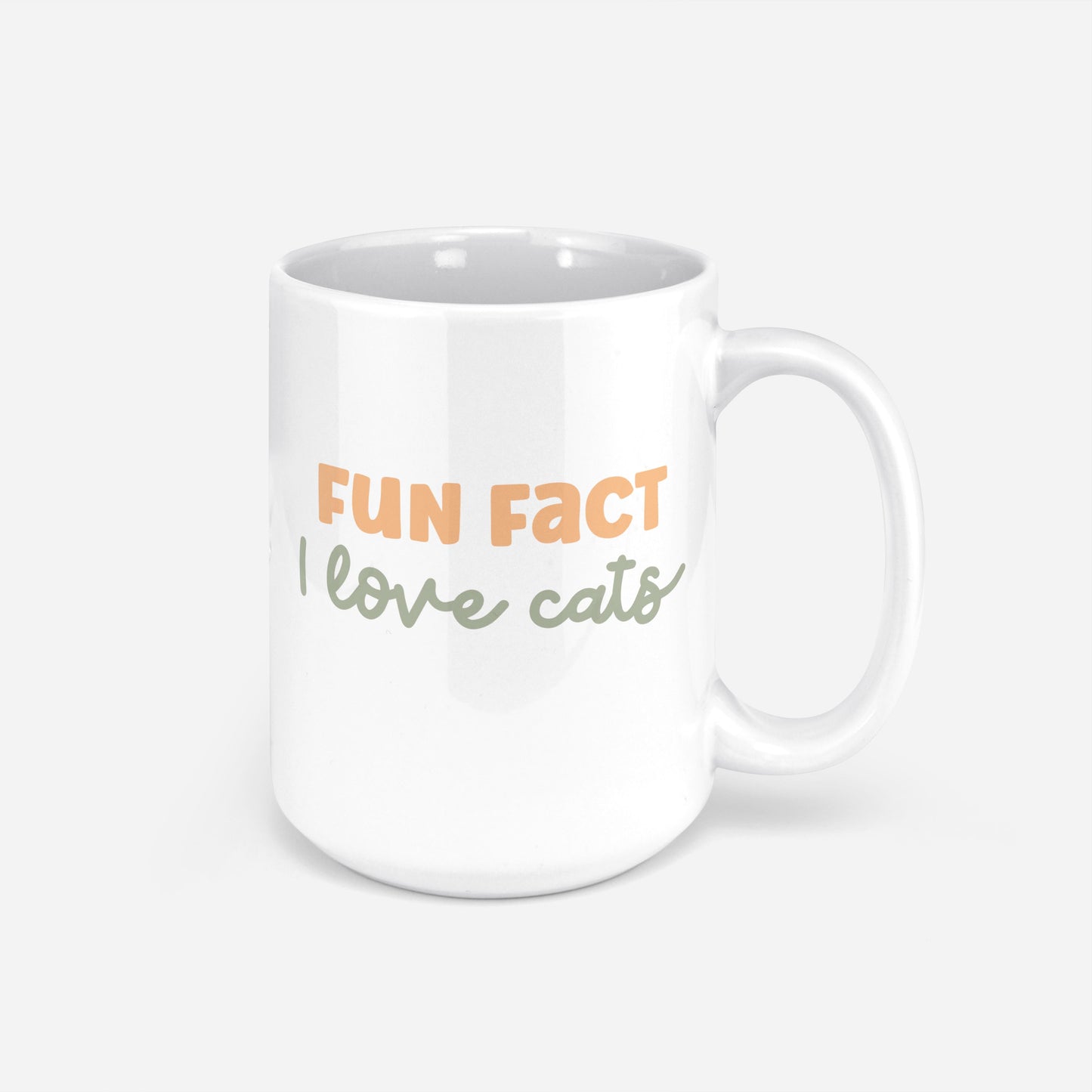 Fun Fact: I Love Cats Mug - The Dapper Paw
