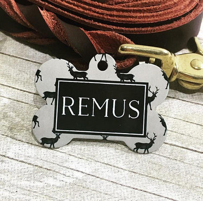 Deer Silhouette Pet ID Tag - The Dapper Paw