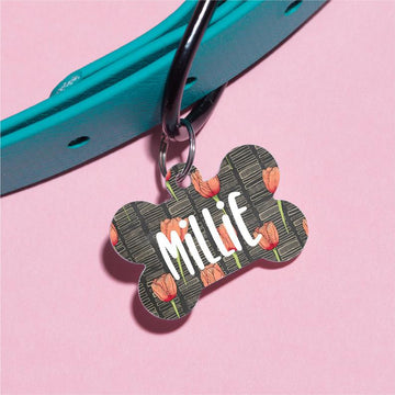 Tulips by Millie Pet ID Tag - The Dapper Paw