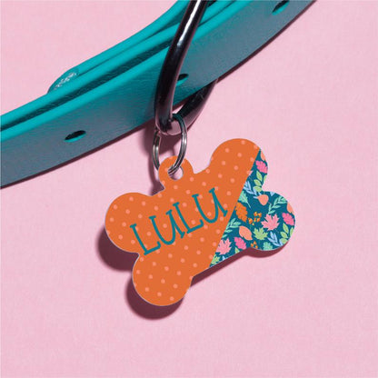 LuLu Floral Pet ID Tag - The Dapper Paw