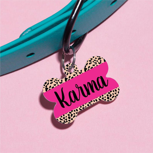 Leopard Flash Pet ID Tag - The Dapper Paw