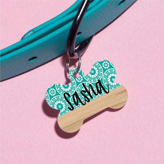 Moroccan Circles Pet ID Tag - The Dapper Paw