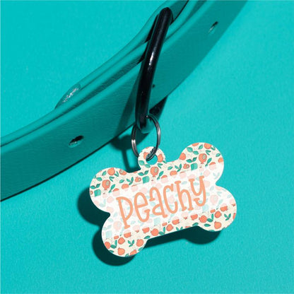 Just Peachy Pet ID Tag - The Dapper Paw