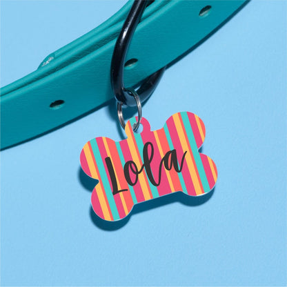 All the Stripes Pet ID Tag - The Dapper Paw