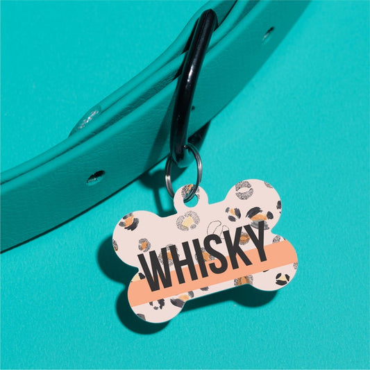 Modern Leopard Pet ID Tag - The Dapper Paw
