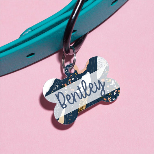 Dark Minerals Pet ID Tag - The Dapper Paw