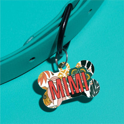 Boho Flowers Pet ID Tag - The Dapper Paw