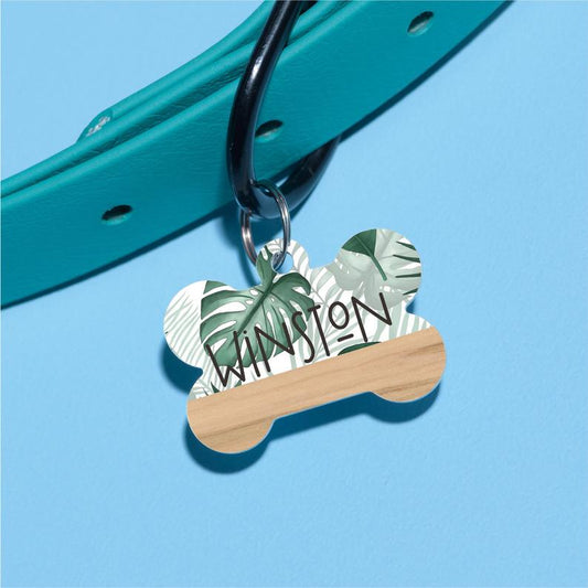 Winston Palm Pet ID Tag - The Dapper Paw