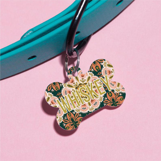 Bohemian Jungle Pet ID Tag - The Dapper Paw