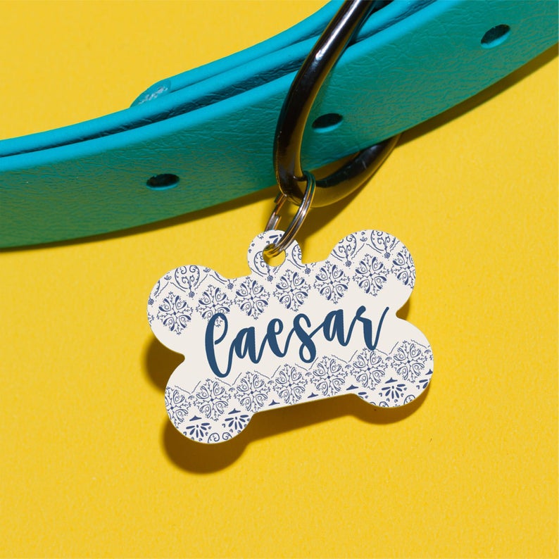 Vintage Lace Pet ID Tag - The Dapper Paw