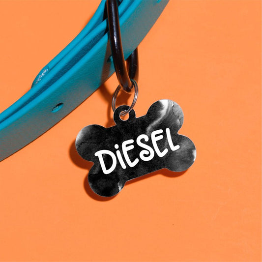Ink Spill Pet ID Tag - The Dapper Paw