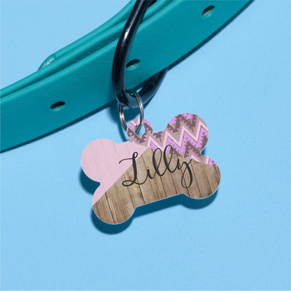 Lilac Cross Tribal Pet ID Tag - The Dapper Paw