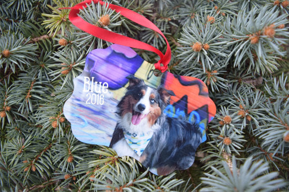 Double Sided Photo Ornament - The Dapper Paw