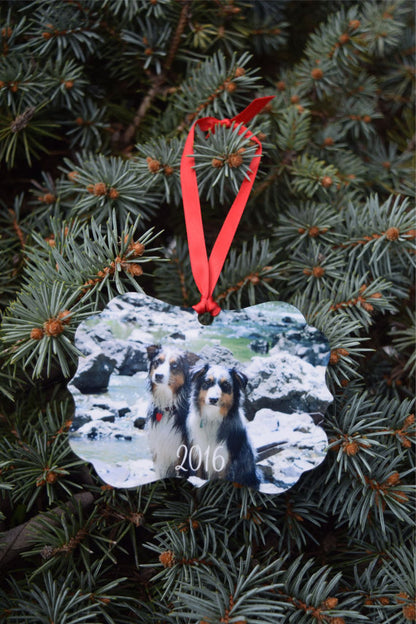 Double Sided Photo Ornament - The Dapper Paw