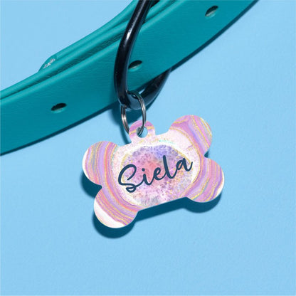 Pink Quartz Pet ID Tag - The Dapper Paw
