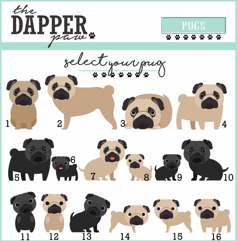 Pug Mouse Pad - The Dapper Paw