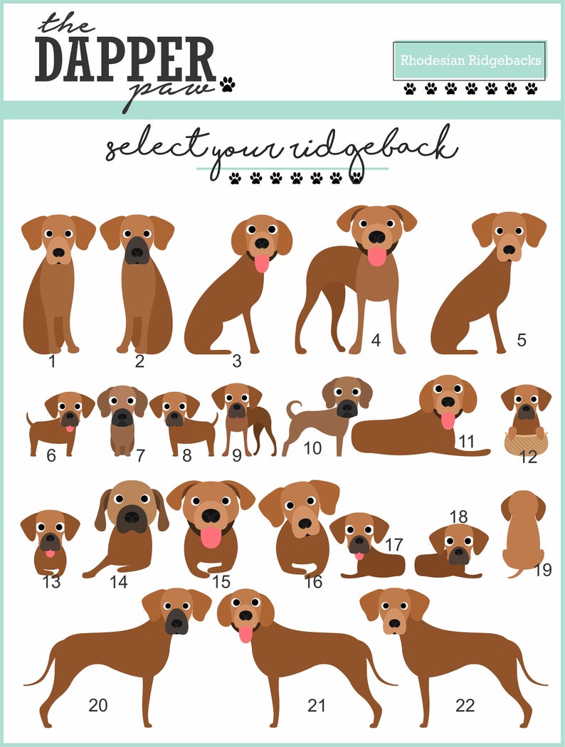 Rhodesian Ridgeback Mouse Pad - The Dapper Paw