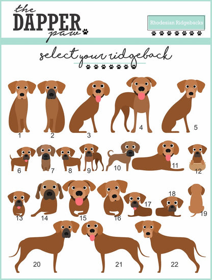 Rhodesian Ridgeback Mouse Pad - The Dapper Paw
