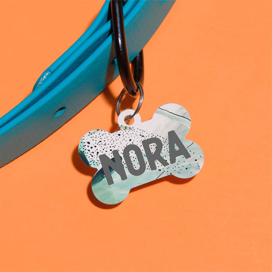 River Watercolor Pet ID Tag - The Dapper Paw