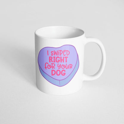 Swiped Right Coffee Mug - The Dapper Paw